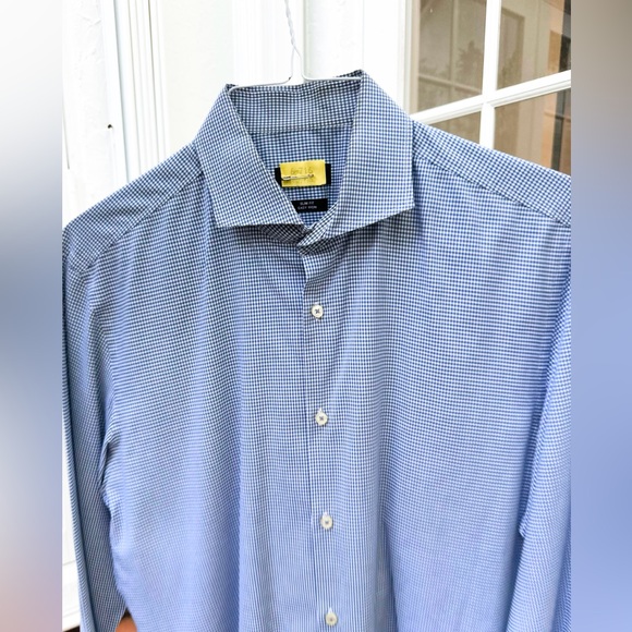 Boss Blue Dress Shirt Classic Design - Picture 3 of 4